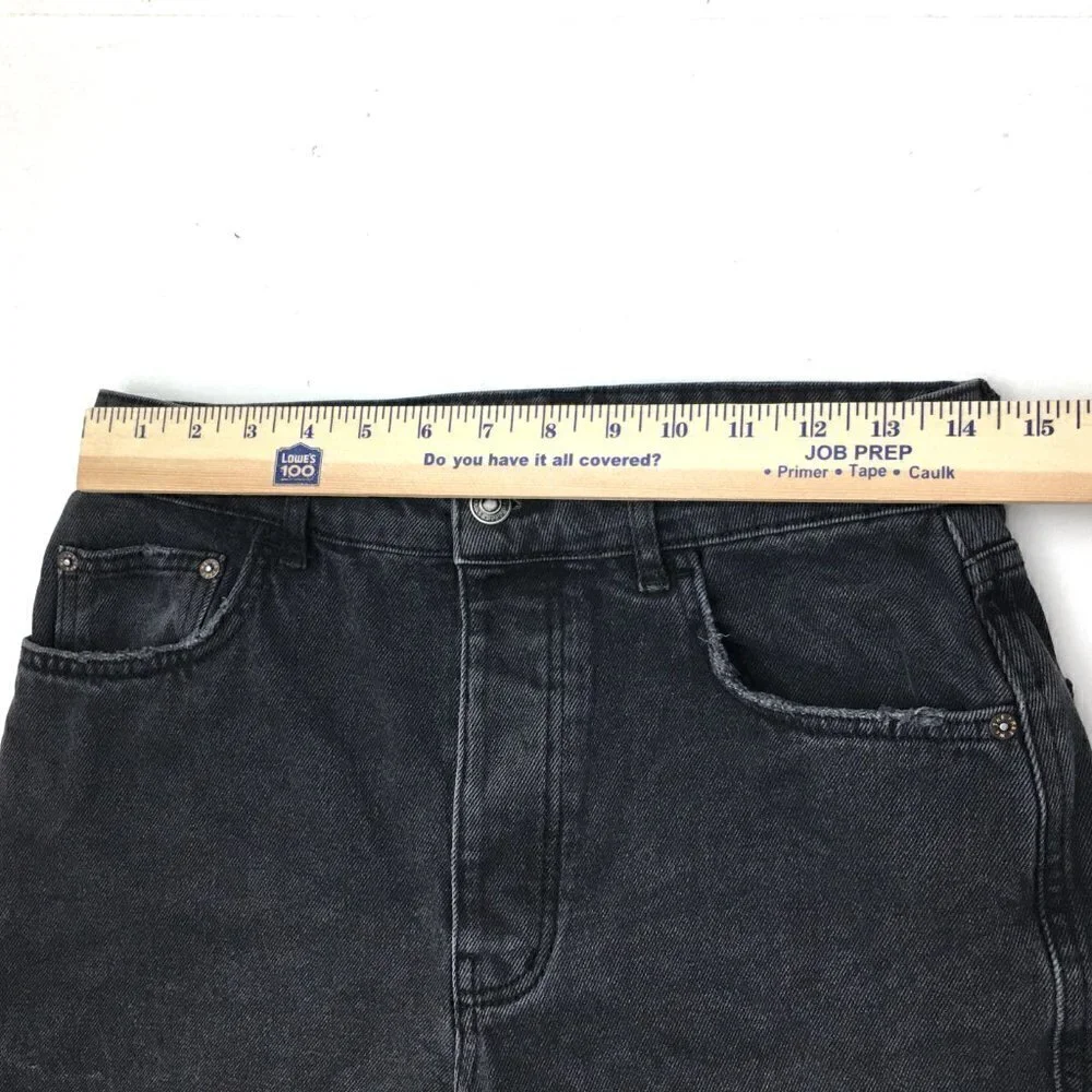 Free People We The Free Faded Black High Rise Jeans Distressed size 27